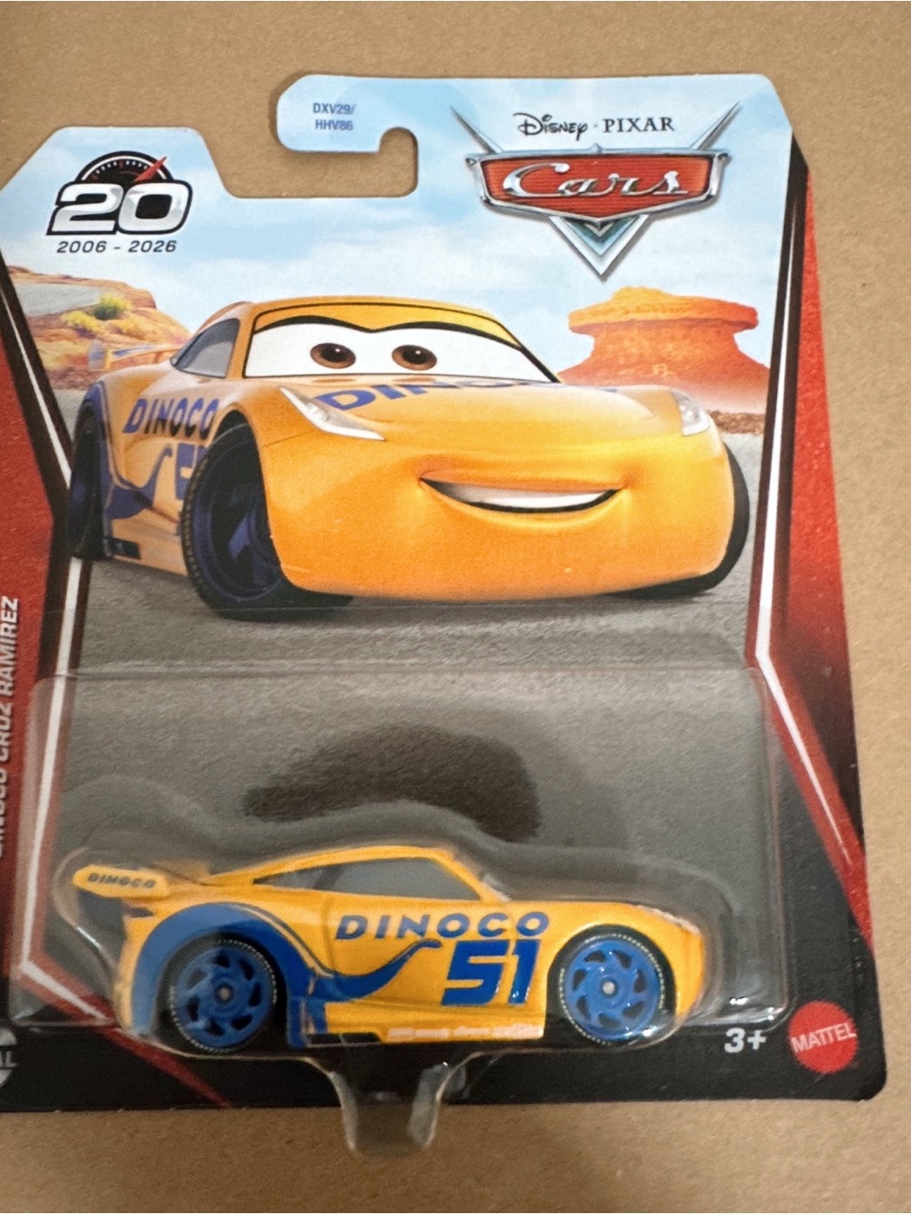 Disney Pixar Cars 20th Anniversary Dinoco Cruz Ramirez Diecast Car Mattel New